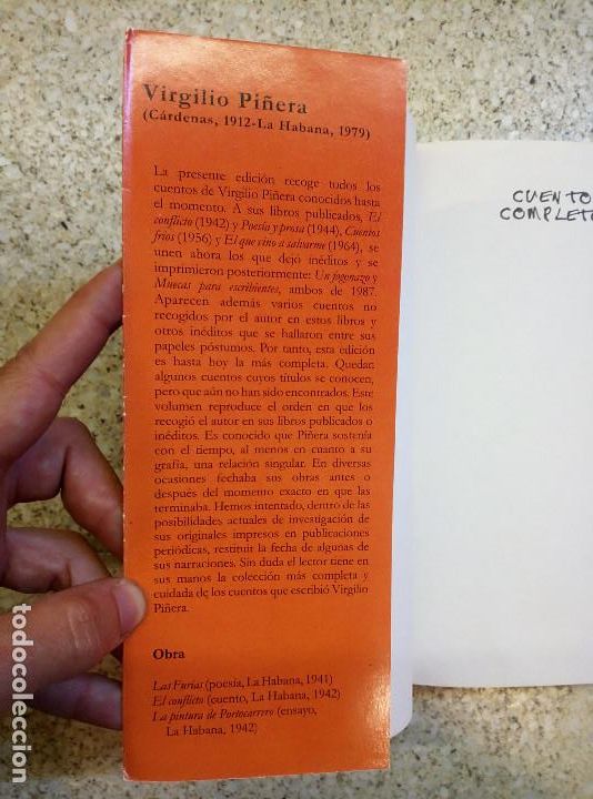 Libros de segunda mano: Cuentos Completos. Virgilio Pi&ntilde;era. Edici&oacute;n cubana, 2022 - Foto 4