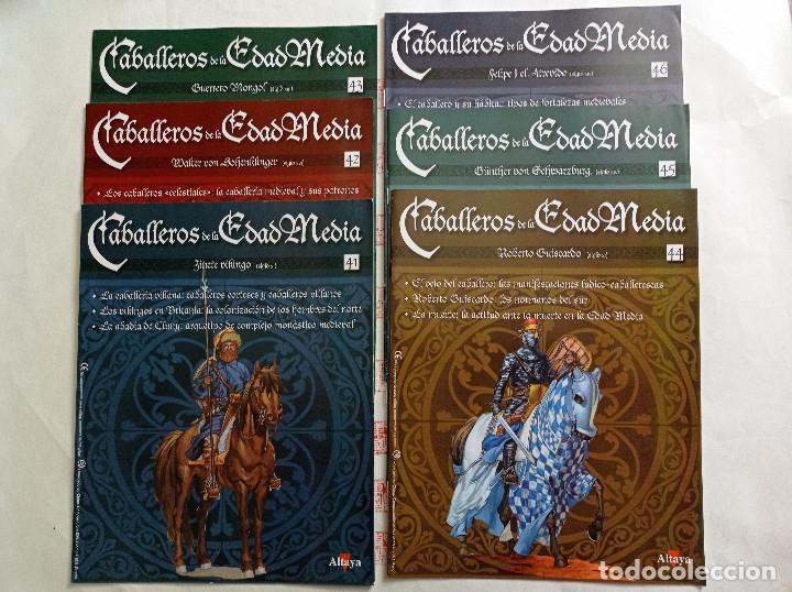 Libros de segunda mano: Lote 6 fac&iacute;culos Caballeros de la Edad Media. N&ordm; 41.42.43.44.45.46