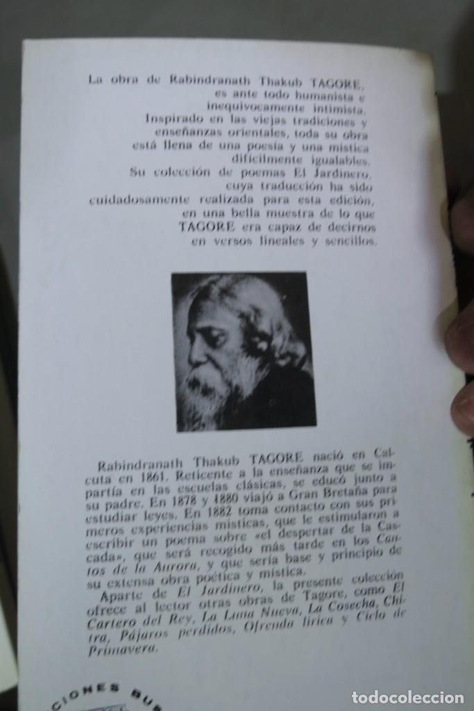 Libros de segunda mano: EL JARDINERO. RABINDRANATH TAGORE - Foto 2