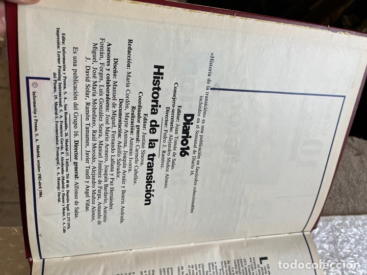 Libros de segunda mano: HISTORIA DE LA TRANSICI&Oacute;N. DOS VOL&Uacute;MENES - Foto 3