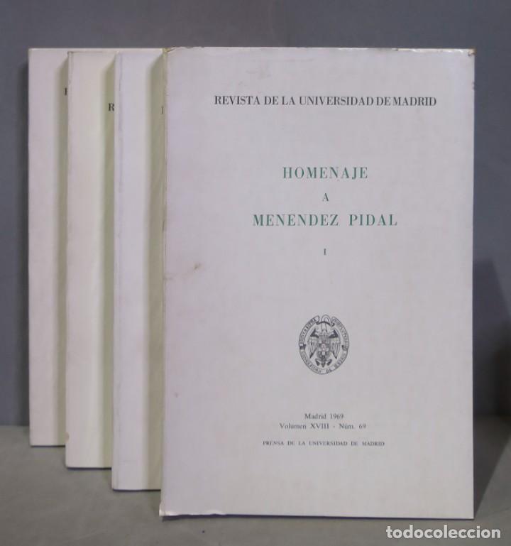 Libros de segunda mano: Homenaje a Menendez Pidal. 4 TOMOS - Foto 1