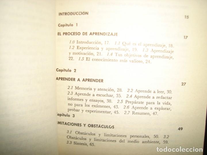 Libros de segunda mano: 24- APRENDE A APRENDER - GU&Iacute;A DE AUTOEDUCACI&Oacute;N - GUILLERMO MICHEL - Foto 3