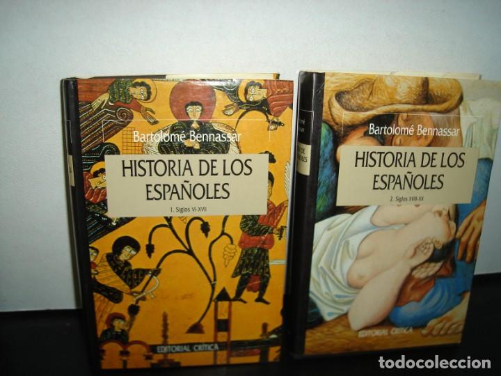 Libros de segunda mano: 161- HISTORIA DE LOS ESPA&Ntilde;OLES - BARTOLOM&Eacute; BENNASSAR - LOS 2 TOMOS - Foto 1