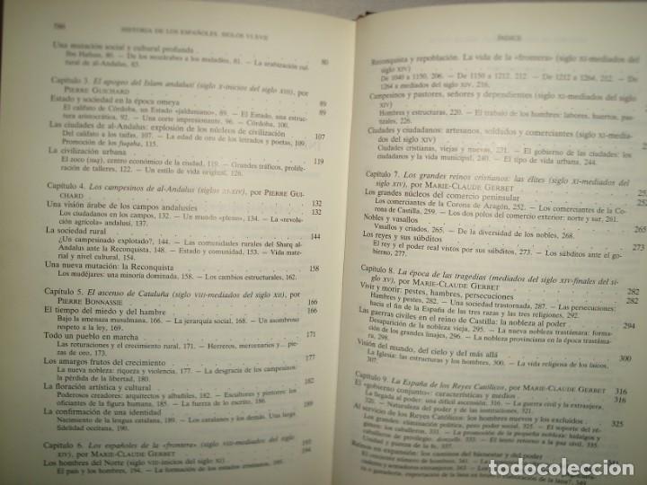 Libros de segunda mano: 161- HISTORIA DE LOS ESPA&Ntilde;OLES - BARTOLOM&Eacute; BENNASSAR - LOS 2 TOMOS - Foto 6