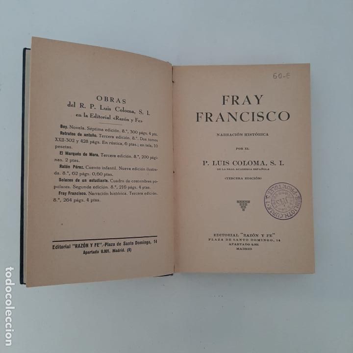Libros de segunda mano: Fray Francisco - Foto 1