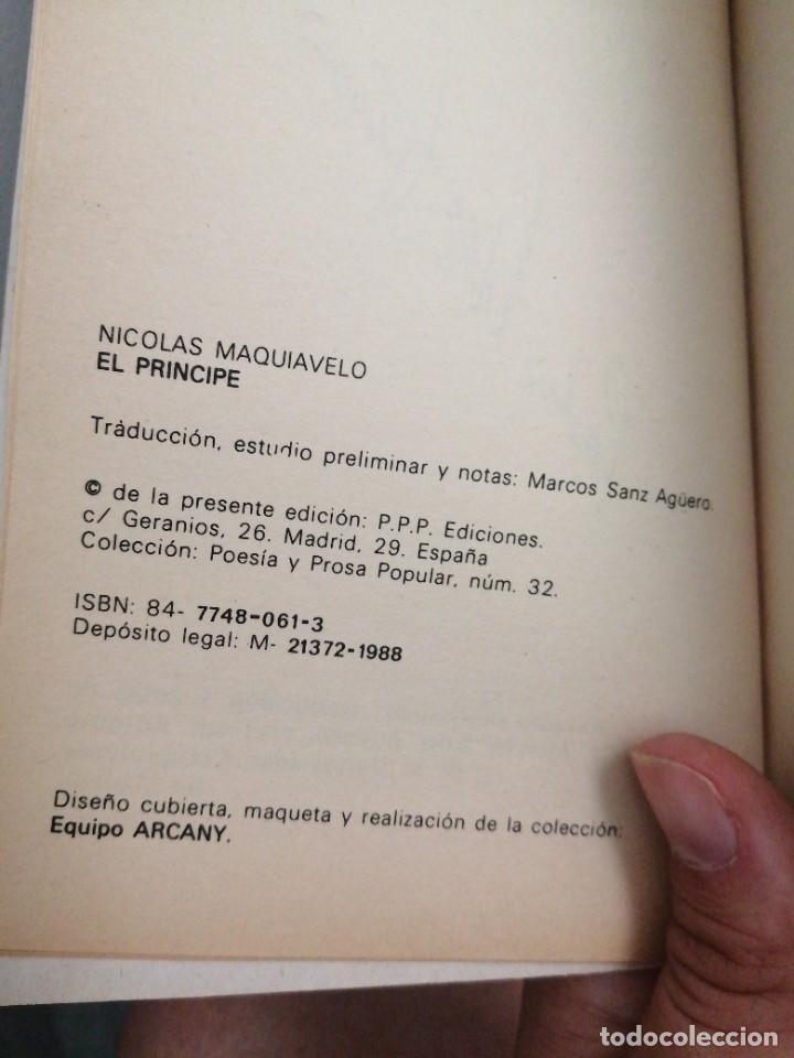 Libros de segunda mano: Libro Nicol&aacute;s Maquiavelo El pr&iacute;ncipe ediciones Busma - Foto 5