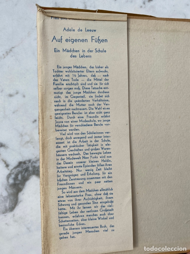 Libros de segunda mano: Auf eigenen F&uuml;ssen. Ein M&auml;dchen in der Schule des Lebens / Adele de Leeuw - Foto 4