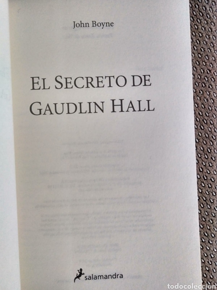 Libros de segunda mano: El secreto de Gaudlin Halll / John Boyne. - Foto 2