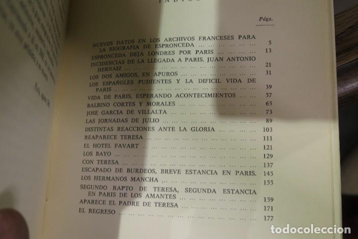 Libros de segunda mano: ESPRONCEDA Y LOS GENDARMES. ORTIZ ARMENGOL - Foto 2