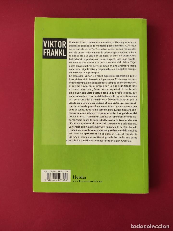 Libros de segunda mano: EL HOMBRE EN BUSCA DE SENTIDO - V&iacute;ctor Frankl - Foto 2