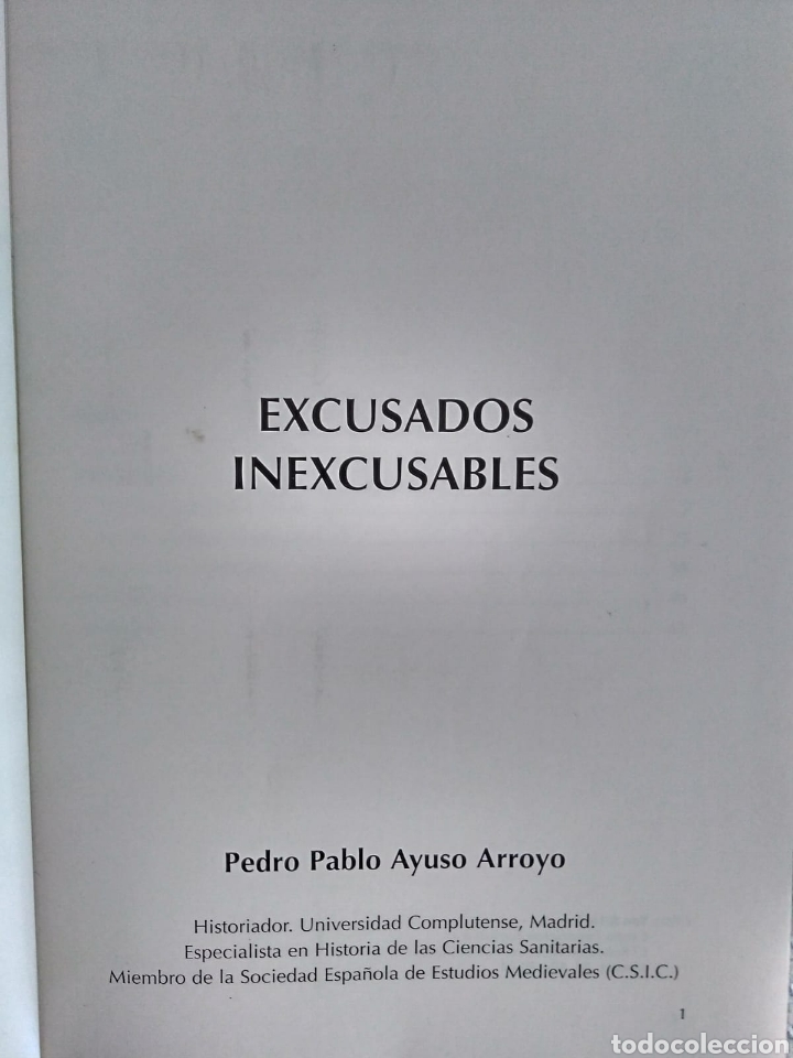 Libros de segunda mano: Excusados inexcusables / Pedro Pablo Ayuso Arroyo - Foto 2