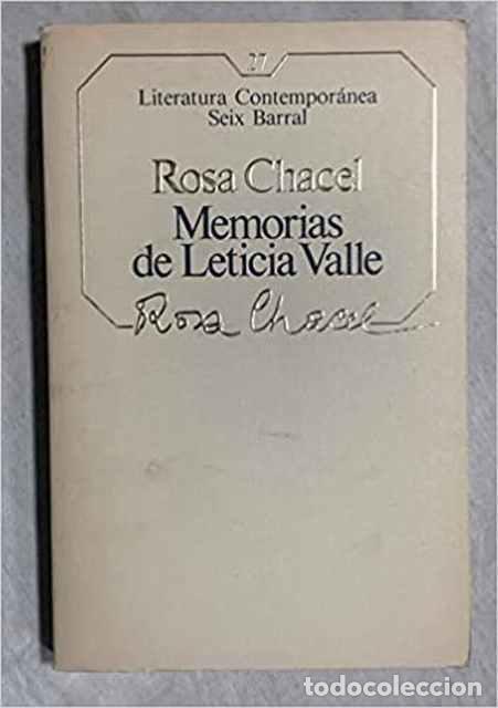 Libros de segunda mano: Memorias de Leticia Valle - Chacel, Rosa - Foto 1