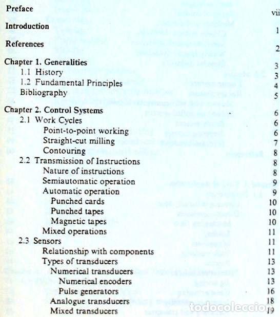 Libros de segunda mano: NUMERICAL CONTROL, MATHEMATICS AND APPLICATIONS - PIERRE BEZIER 1982 - VER INDICE - Foto 2