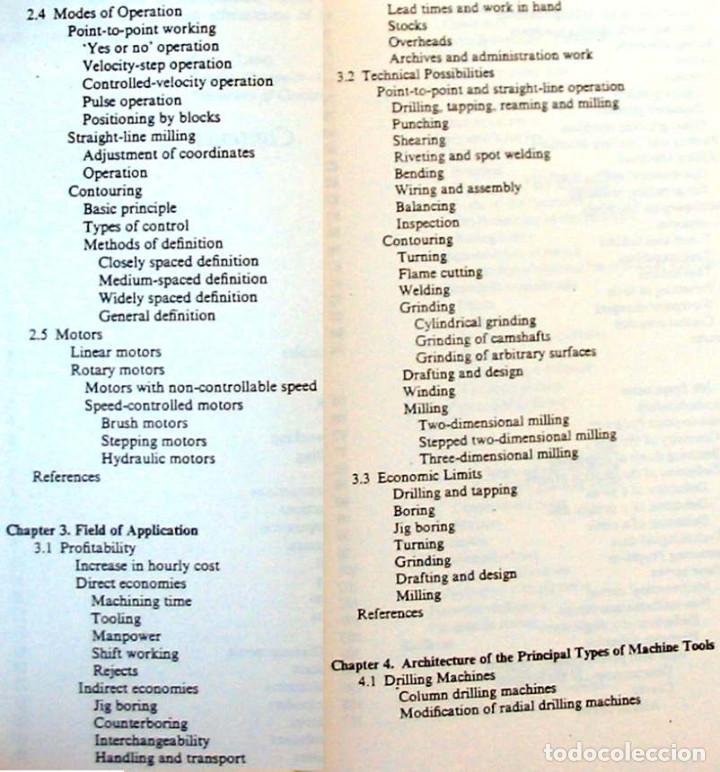 Libros de segunda mano: NUMERICAL CONTROL, MATHEMATICS AND APPLICATIONS - PIERRE BEZIER 1982 - VER INDICE - Foto 3