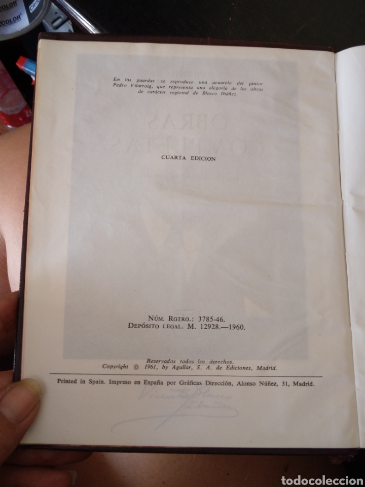 Libros de segunda mano: Blasco Ib&aacute;&ntilde;ez. Obras completas. ( 3 tomos) - Foto 7
