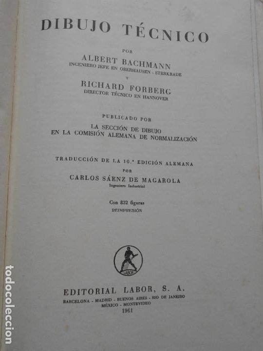 Libros de segunda mano: DIBUJO TECNICO EDITORIAL LABOR - Foto 4