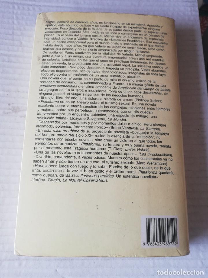 Libros de segunda mano: MICHEL HOUELLEBECQ. PLATAFORMA ANAGRAMA, 2002 - Foto 2