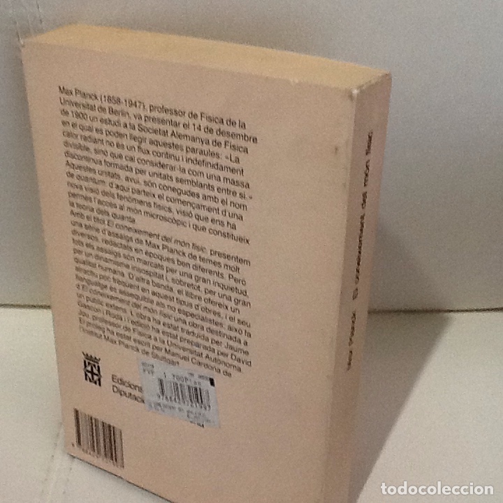 Libros de segunda mano: Max Planck . El coneixement del mon fisic , classics del pensament modern . - Foto 2