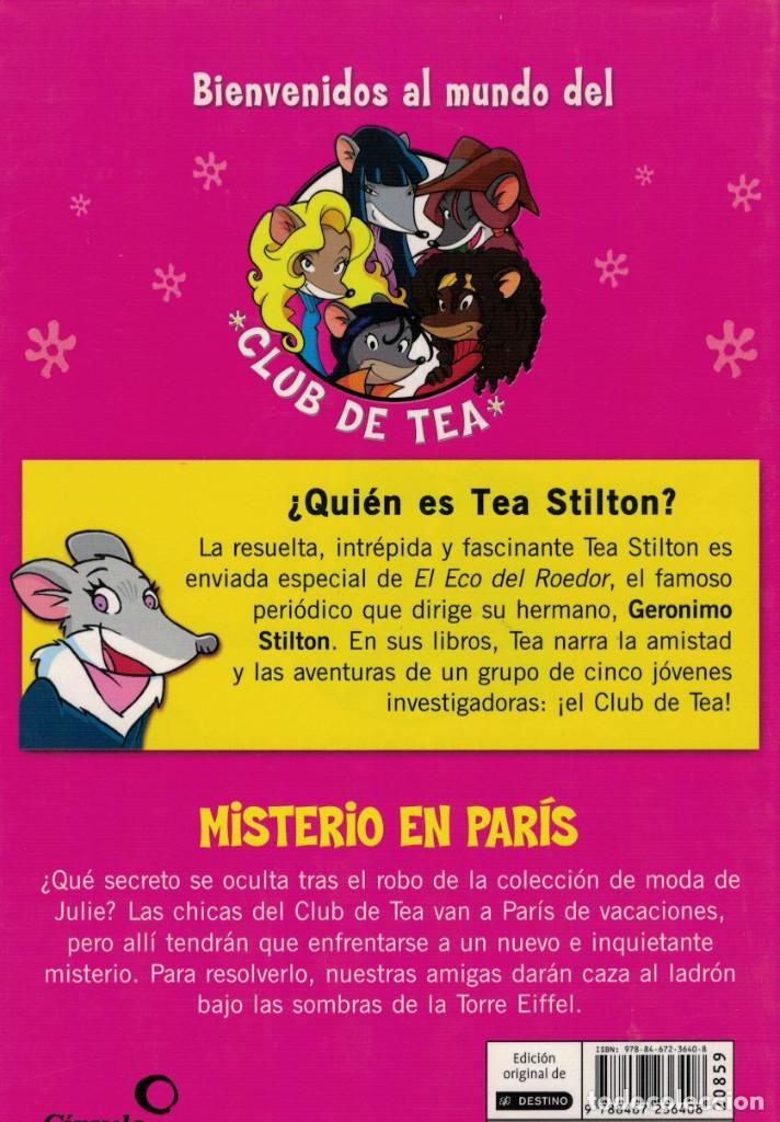 Libros de segunda mano: Tea Stilton, Misterio en Par&iacute;s - Foto 2