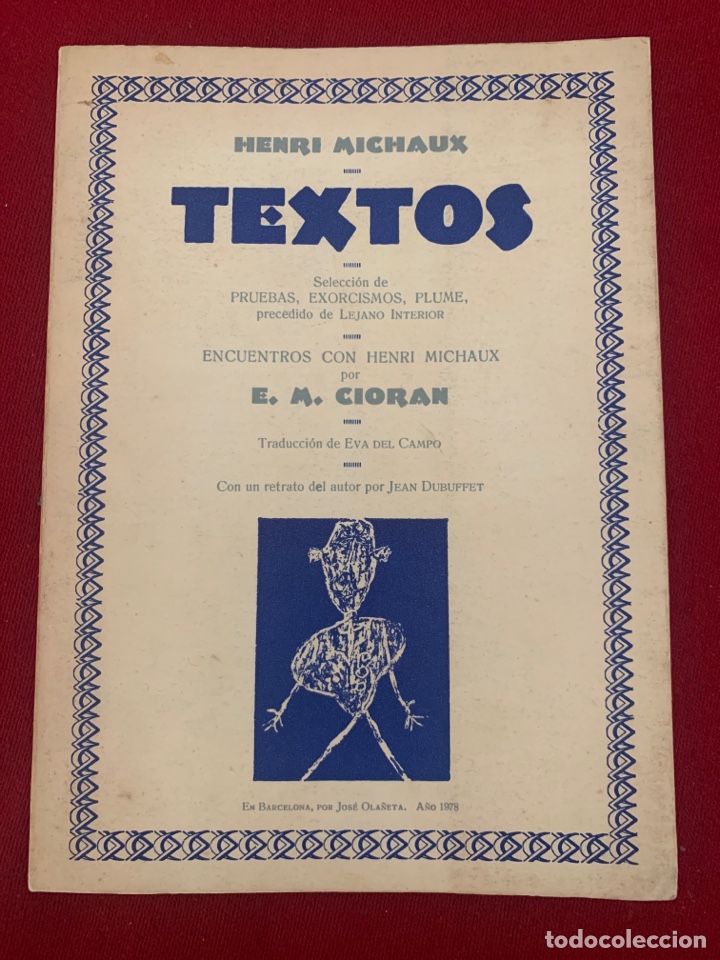 Libros de segunda mano: Textos. Henri Michaux. Selecci&oacute;n de Pruebas, Exorcismos, Plume. - Foto 1