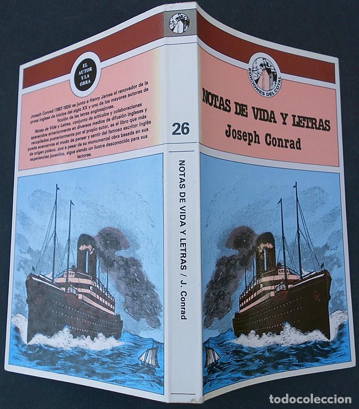 Libros de segunda mano: Notas de vida y letras - Joseph Conrad - Ediciones del Cotal (1981) - Foto 3