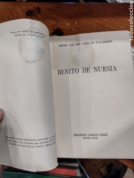 Libros de segunda mano: Benito de Nursia . Pieter Van der Meer de Walcheren - Foto 3