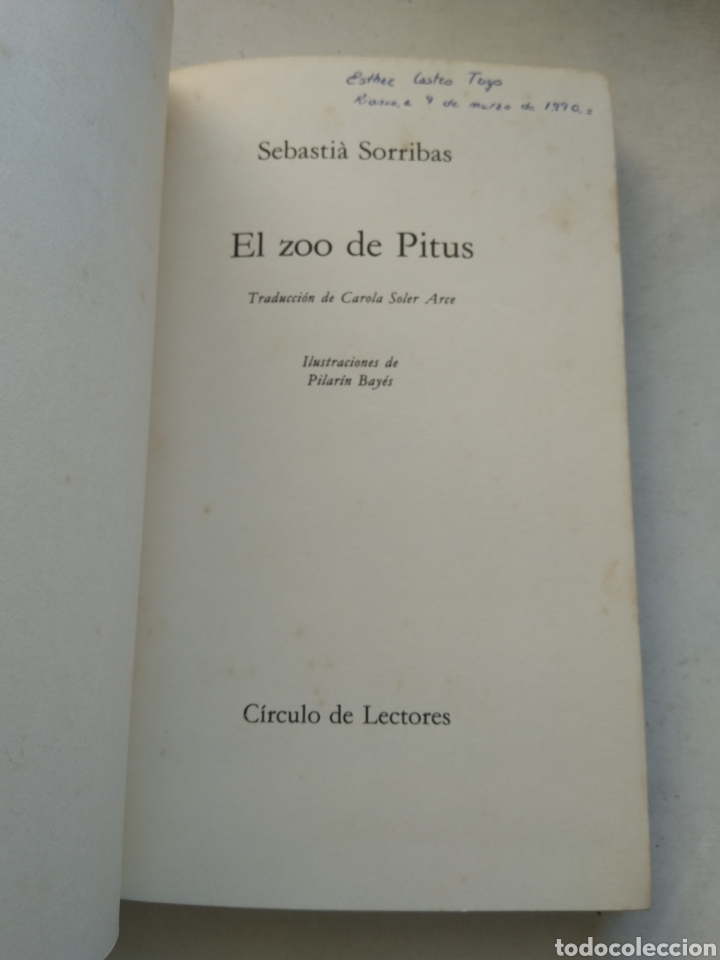 Libros de segunda mano: EL ZOO DE PITUS/SEBASTIA SORRIBAS - Foto 2
