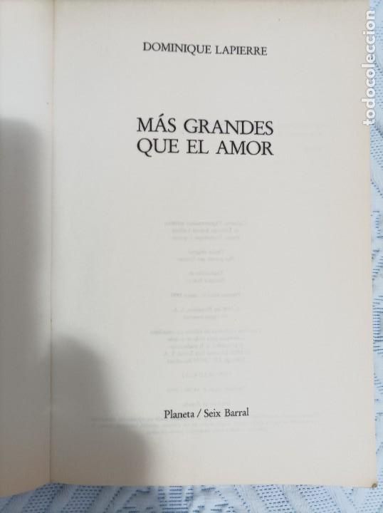 Libros de segunda mano: Lote 3 libros de Dominique Lapierre. Planeta, 1990-97. - Foto 3