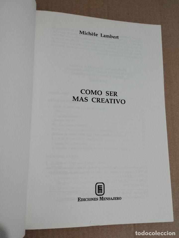 Libros de segunda mano: C&Oacute;MO SER M&Aacute;S CREATIVO (MICHELE LAMBERT) - Foto 2