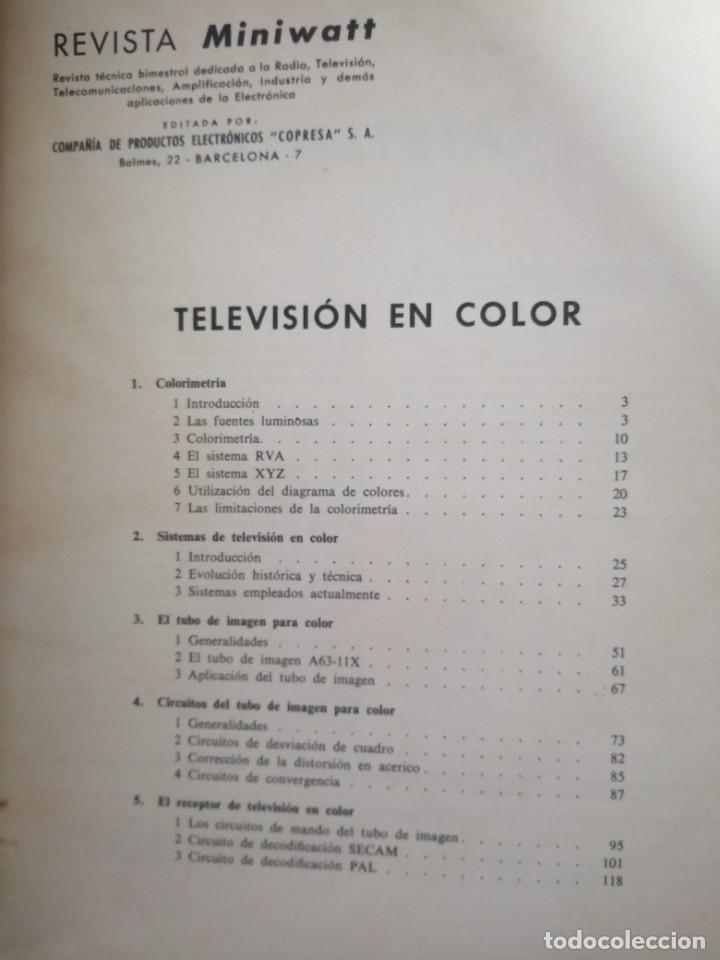 Libros de segunda mano: Miniwatt - Televisi&oacute;n en color - Foto 3