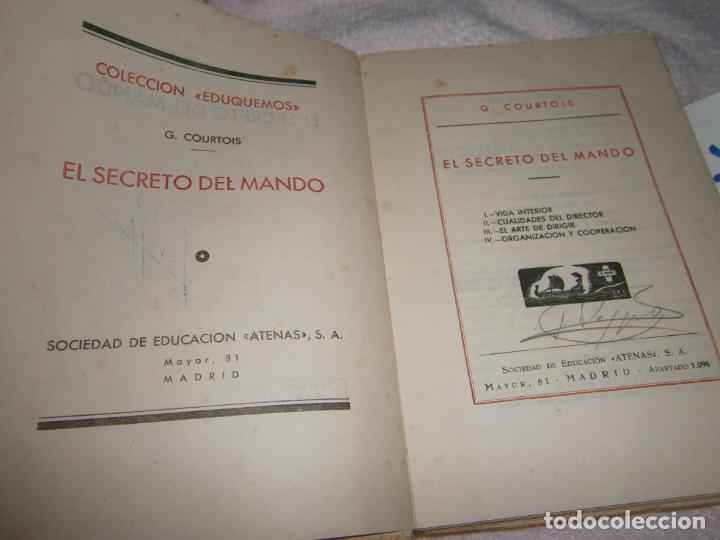Libros de segunda mano: ANTIGUO LIBRO - EL SECRETO DEL MANDO - Foto 2