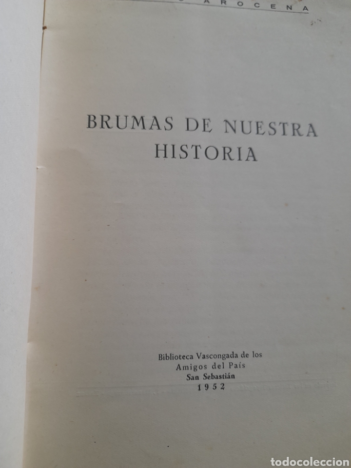 Libros de segunda mano: Brumas de nuestra historia. Fausto Arocena - Foto 3