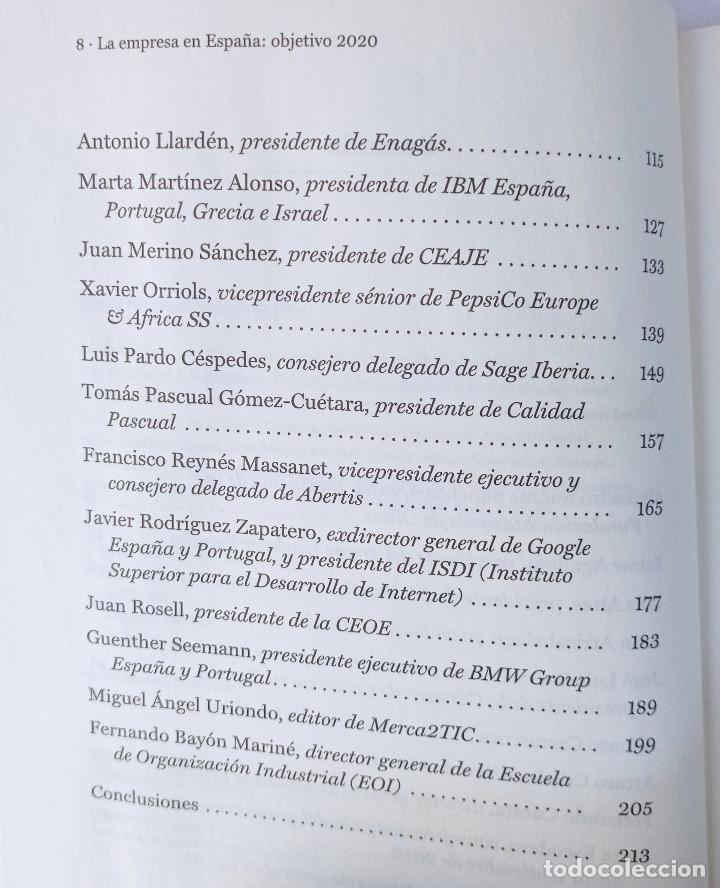 Libros de segunda mano: LA EMPRESA EN ESPA&Ntilde;A OBJETIVO 2020. Ed. Deusto 2017 - Foto 3