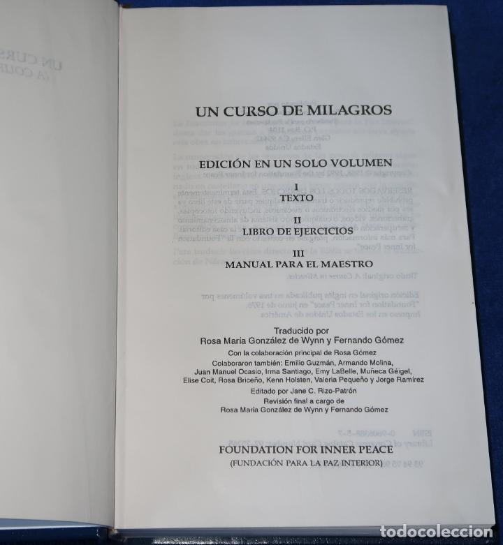 Libros de segunda mano: Un curso de milagros - Foundation inner pace - Editorial Oc&eacute;ano (2007) - Foto 3