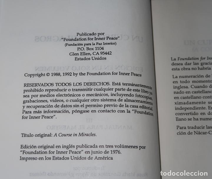 Libros de segunda mano: Un curso de milagros - Foundation inner pace - Editorial Oc&eacute;ano (2007) - Foto 4