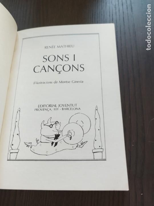 Libros de segunda mano: Sons i can&ccedil;ons. Ren&eacute;e Mathieu. - Foto 3