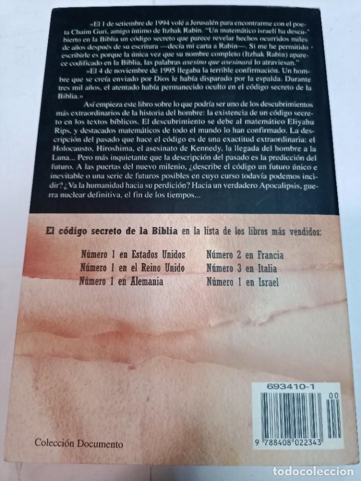 Libros de segunda mano: MICHAEL DROSNIN El c&oacute;digo de la Biblia SA10216 - Foto 2
