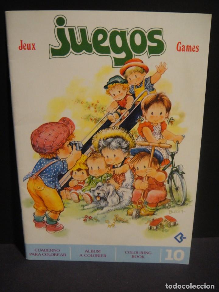 Libri di seconda mano: juegos , cuaderno para colorear - editorial busquet 1983 - ilustrado por busom - sin uso