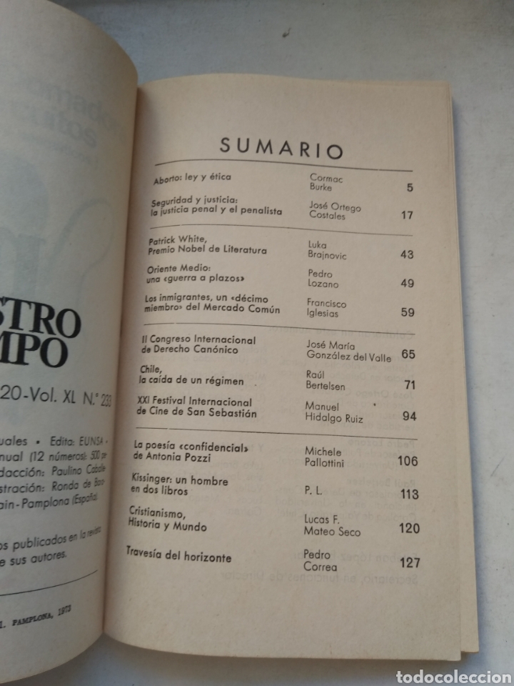 Libros de segunda mano: NUESTRO TIEMPO ABORTO: LEY Y ETICA - Foto 2