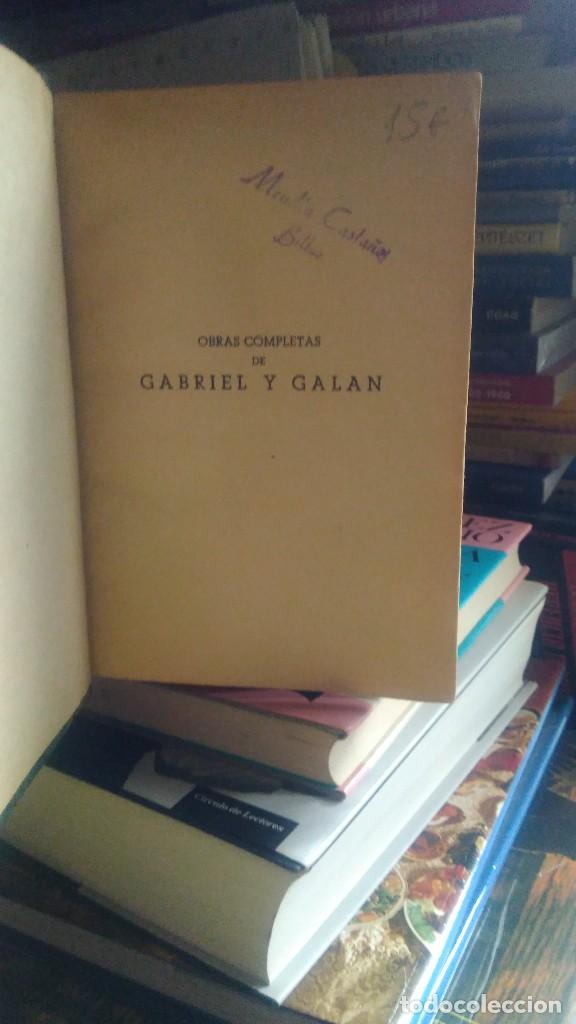 Libros de segunda mano: OBRAS COMPLETAS DE GABRIEL Y GAL&Aacute;N - Foto 2