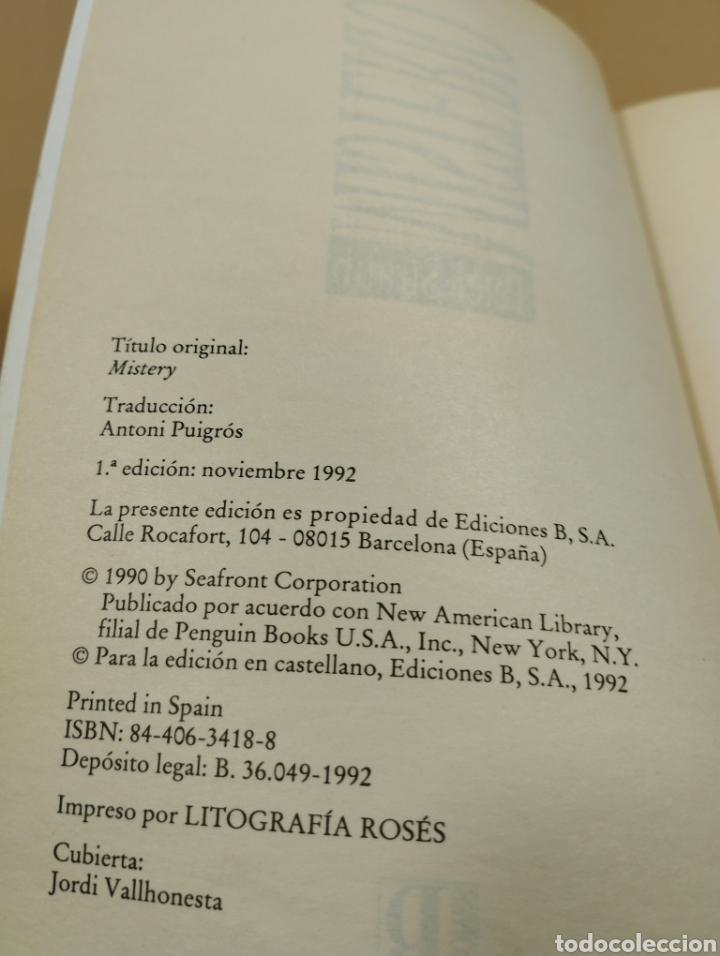 Libros de segunda mano: Misterio. Peter Straub. Ediciones b. - Foto 3