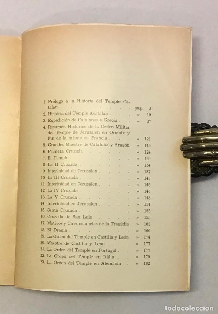 Libros de segunda mano: HISTORIA DEL TEMPLE CATAL&Aacute;N. - L&Oacute;PEZ SOLER, Antonia. - Foto 5