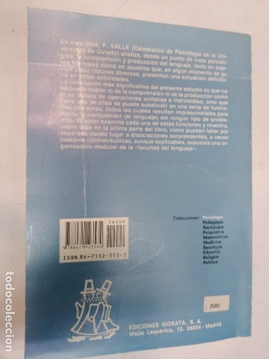 Libros de segunda mano: F. VALLE ARROYO Psicolinguistica SA10302 - Foto 2