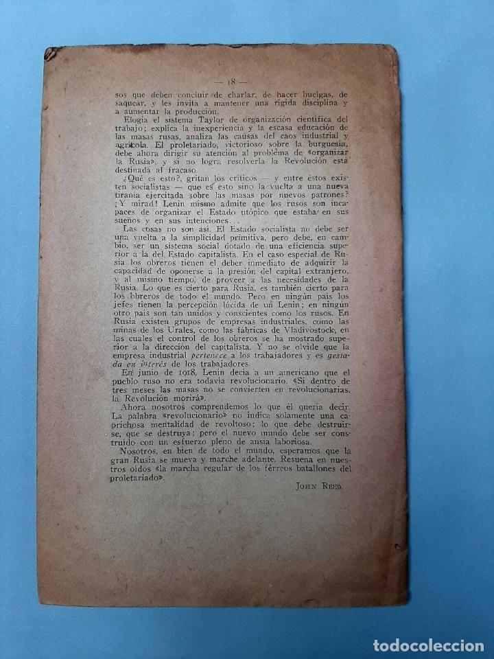 Libros de segunda mano: Reed John Como funciona el Soviet Documentos del Progreso 1919 - Foto 2