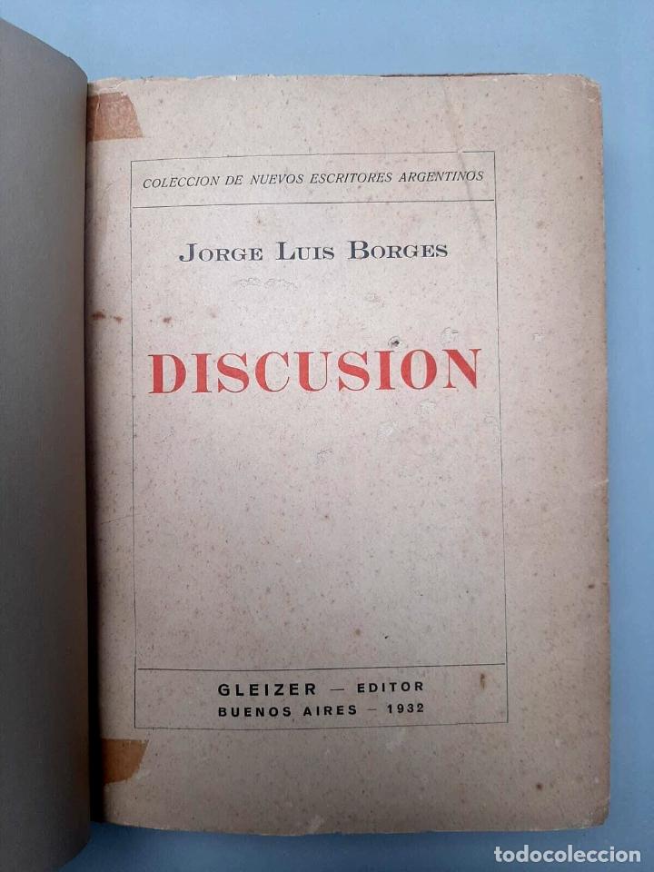Libros de segunda mano: Borges, Jorge Luis - Discusi&oacute;n - 1932 - Primera edici&oacute;n - Foto 1