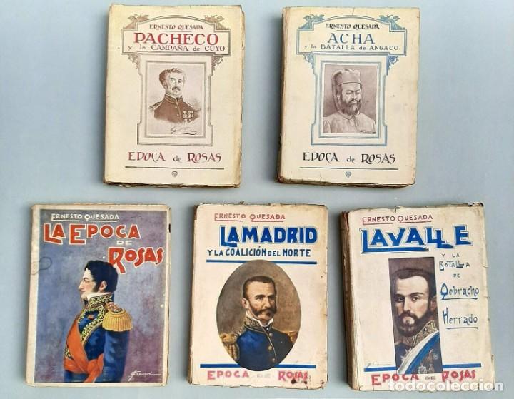 Libros de segunda mano: Quesada, Ernesto - Epoca de Rosas - 5 vol&uacute;menes 1926 - Foto 1