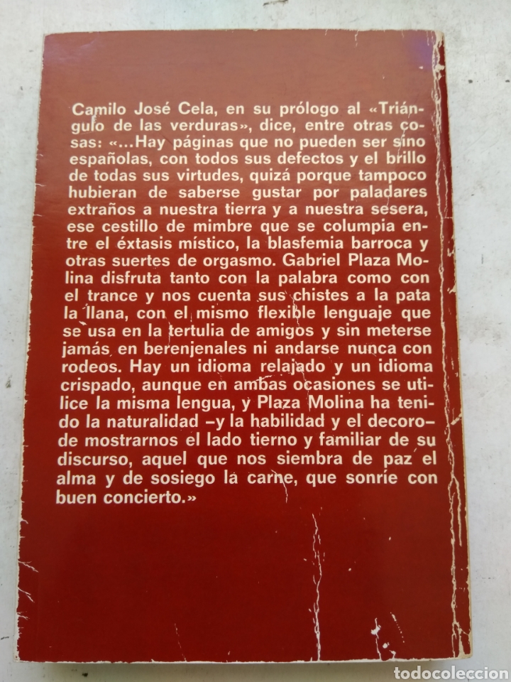 Libros de segunda mano: EL TRIANGULO DE LAS VERDURAS/GABRIEL PLAZA MOLINA - Foto 3