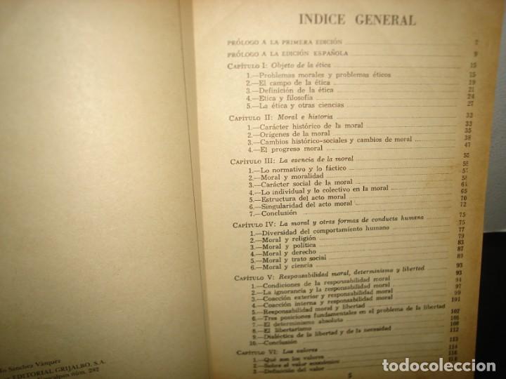 Libros de segunda mano: 26- &Eacute;TICA - ADOLFO S&Aacute;NCHEZ V&Aacute;ZQUEZ - Foto 3