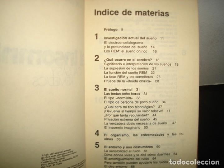 Libros de segunda mano: 26- EL INSOMNIO. CAUSAS Y REMEDIOS - DR. RAPHAEL LENNE - Foto 4