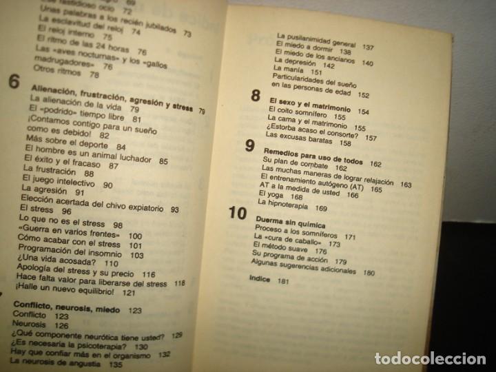 Libros de segunda mano: 26- EL INSOMNIO. CAUSAS Y REMEDIOS - DR. RAPHAEL LENNE - Foto 5